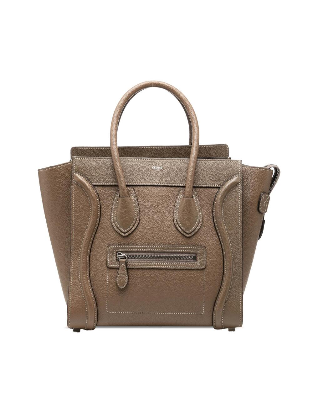 Celine Micro Leather Luggage Tote Pre- #288496C13B